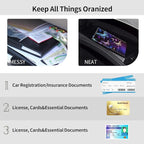 Car Registration and Insurance Holder, Leather Car Glove Box Organizer, Cool Car Accessories for ID, Driver's License Cards & Essential Document,business cards,Men&WomenBling Butterfly