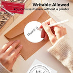 3 X 3 Inch Round Thermal Labels Circle Color Coding Labels Printable Waterproof 500PCS Round Stickers Adhesive Writable for Home, Garage, DIY Sticker, Barcodes,4 Rolls of White