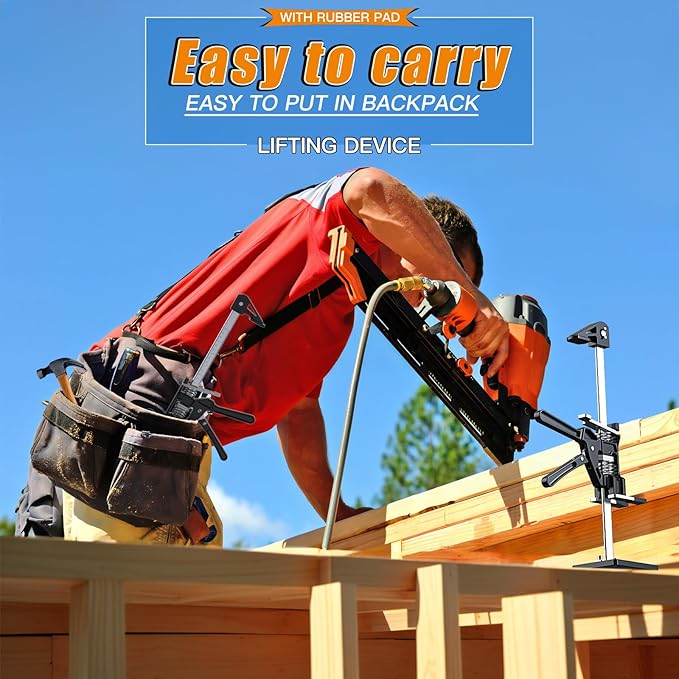 Labor-Saving Arm Jack Multifunctional Construction Jacks, Furniture Jacks，Lift Height 9 inches 400lb Load-Bearing for Installing Windows and Doors, Lifting Furniture, Woodworking Tools