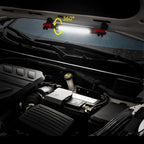 Magnetic Work Light Bar - Cordless, Rechargeable, 3-Mode LED, Waterproof - Under Hood Mechanic Light for Mechanic, Car Repairing, Garage, Workshops, Shelves, Vehicles