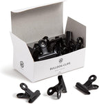 U Brands Black Bulldog Clips, Office Organization Supplies, 1.25”, 20 Count