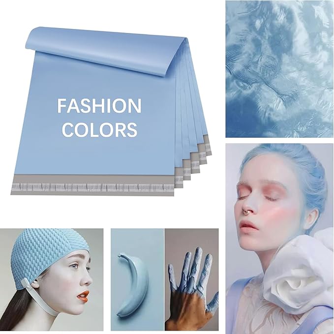 Metronic Poly Mailers 10x13 100 Pcs | Medium Size Shipping Bags for Clothing | Large Poly Mailer Bags, Shipping Envelopes, Mailing Bags for Small Business,Waterproof and Tear-Proof Poly Bags Blue