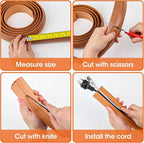 10 FT Floor Cord Cover, Cord Covers for Wires on Floor, Cord Protector, Floor Cable Cover, Hide Extension Cord Covers for Floor, Cable Cavity: 0.47" (W) x 0.29" (H) - Brown
