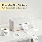 2 inch Dot Stickers Labels Circle Garage Sale Sticker 750Pcs Round Thermal Printer Stickers Printable Writable Price Labels for Yard Sale, White