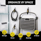 Heavy-Duty Wrap-It Storage Straps, 7-inch (6 Pack) - Hook and Loop Tool Cord Organizer, Extension Cord Hanger, Kitchen Cord Keeper, Cable Straps for Cords, Hoses, Rope, RV, and Garage Organization