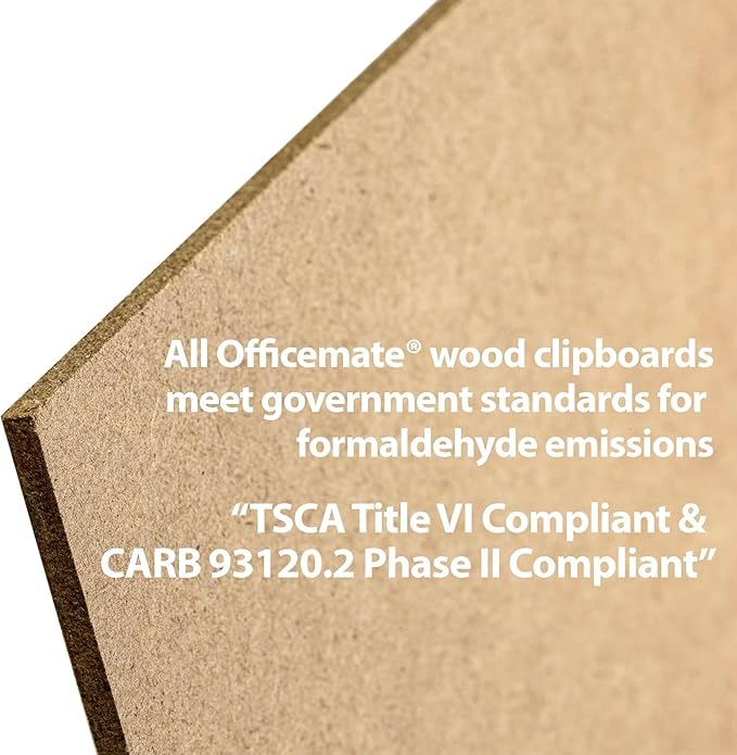 Officemate 5" x 9" Clipboard for Receipts, Low Profile Metal Clip & Pen Holder on Top, Memo Size for Restaurants, Hotels, Food Trucks, Bars, Schools, and Other Venues, 12 Clipboards (83156)