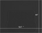 West Coast Auto Heavy Duty Rubber Trunk Cargo Liner Floor Mat, All Weather Trunk Protection, Trimable Rubber Protection to Fit for Car, SUV, Van, Trucks (Large, Black)