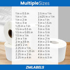 Compatible Thermal Labels Replacement for Zebra (【1.5" x 1"】 16 Rolls/20800Labels)