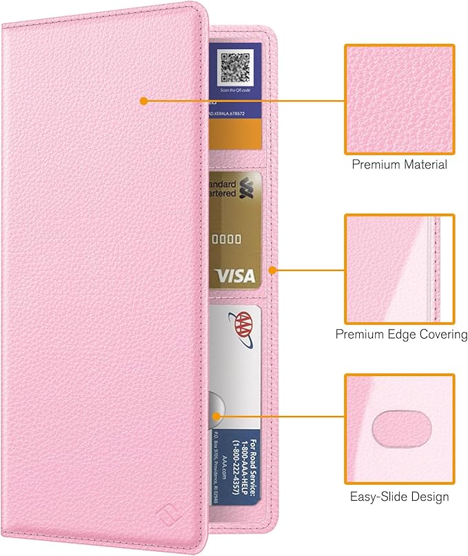 FINPAC Car Registration and Insurance Card Holder, Vehicle Glove Box Card Organizer Wallet Automobile Accessories for License