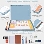 SFLHHDM Clip Boards 8.5x11 with Storage, Heavy Duty Storage Clipboard, Nursing Clipboard Folder with Pen Holder, Clipboards with Low Profile Clip, Nurse Clipboards Binder Case for Classroom