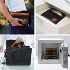 Small Fireproof Document Bag (8x5", External Size), 2-Pack Fireproof Money Bag for Cash with Waterproof Zipper, Fireproof Pouch Set