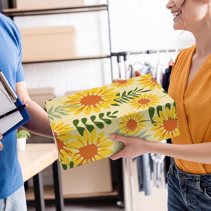 Metronic Poly Mailers 14.5x19 Inch Shipping Bags for Clothes,Self Adhesive Shipping Envelopes for Small Business,Waterproof Mailers Poly Bags for Shipping,Packaging Mailing Bags Sunflower 500pc