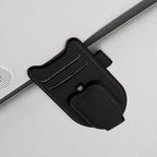 Sunglasses Holder for Car Visor, Magnetic Leather Glasses Eyeglass Clip, With Ticket and Pen Clip (Black)