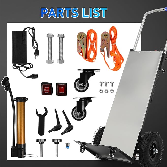 Folding Stair Climber Hand Trucks Climbing Cart for Moving Appliance Stair Climbing Hand Truck Dollys Black