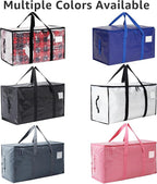Moving Bags Heavy Duty Extra Large, Moving Boxes, Moving Supplies Essentials,Storage Bins with Lids, Plastic Packing Totes, Storage Bags for Clothes with Handles & Zippers(Grey, 12 Pack)