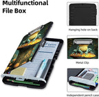 Clipboard with Storage Box & Pen Holder,Heavy Duty Clip Boards 8.5x11 for Nursing,High Capacity,School & Office Supplies,Frog Mushroom Forest