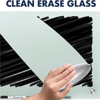 Quartet Glass Whiteboard, Non-Magnetic Dry Erase White Board, 4' x 3', Infinity, Frosted White (G4836F)
