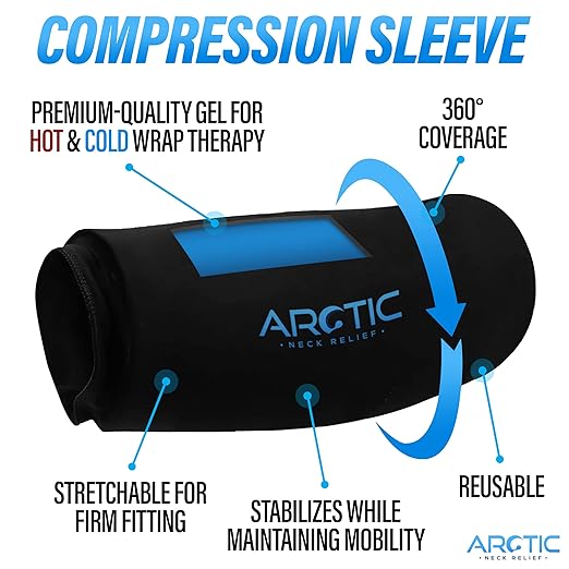 Value 2 Pack - Cold Therapy Compression Ice Sleeve, Knee Ice Pack Wrap for Injuries, Elbow, Quad & Hamstring Relief, Flexible & Reusable Cold Wrap Recovery for Meniscus, ACL, MCL, Ice & Heat Therapy