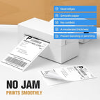 Fanfold 4" x 6" Direct Thermal Labels 2000 Thermal Printer Paper 4 Stacks Shipping Labels