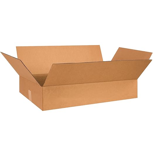TAPE LOGIC 26x17x5 Flat Corrugated Boxes, Flat, 26L x 17W x 5H, Pack of 25 | Shipping, Packaging, Moving, Storage Box for Home or Business, Strong Wholesale Bulk Boxes