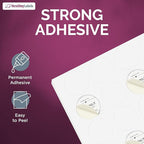 NextDayLabels – 1.66 Inch Round Labels - Round Sticker Labels for Printer - Matte White Blank Laser/Inkjet Printer Labels - Circle Stickers Printable Labels (100 Sheets, 24 Per Sheet, 2400 Labels)