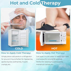 Ice Packs for Injuries 14" X 11": Ohuhu 2 Pack Hot Cold Gel Ice Pack X-Large Reusable Ice Packs with Wrap Flexible Pain Relief for Shoulder Legs Knee Back Hip Aches Injury Muscle Pain-Light Blue