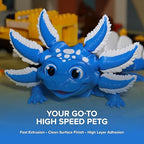 Polymaker PETG Electric Blue 3D Printer Filament 1.75mm 1kg, High Speed PETG up to 300mm/s, High Strength New Formula, Excellent Layer Adhesion, Warp Free, Compatible with Most 3D Printers
