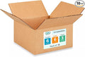 Small Moving & Shipping Boxes 6x6x3 inches (10-Pack) - Extra Strength 200 lb vs Regular - Corrugated Moving Box, Made in USA - Heavy Duty Moving Box - Cardboard Box Small by IDL Packaging