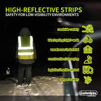 CustomGrips BY SISO SAFETY Vest with High Visibility Reflective Strip Work Vest