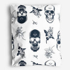 14x19 Poly Mailers – Skull Rose – Waterproof, Tear-Resistant Shipping Bags with Adhesive Seal – 100 Pack – Package Mint