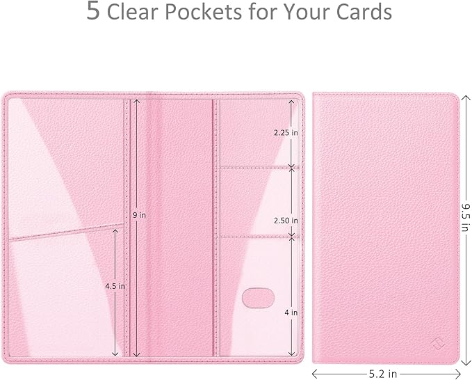 FINPAC Car Registration and Insurance Card Holder, Vehicle Glove Box Card Organizer Wallet Automobile Accessories for License