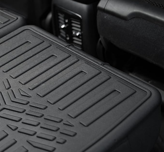 Kick Mats Backrest Mats for 2016-2025 2026 Dodge Durango 7 Seats Bench Seat Car Mat Accessories, All Weather TPE Seat Back Covers Protector SXT GT RT(7 Seats 2nd Row Kick Mats)