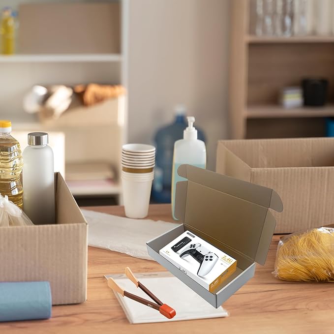 12x6x2 inches Shipping Boxes Set of 25, White Cardboard Box Kraft Corrugated Mailer Box，Boxes for Shipping E-commerce Packaging, Holidays Gift and Small Business Giving Literature Mailing