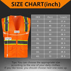FONIRRA 3 Pack Hi Vis Safety Vest for Men with 8 Pockets,Hi Vis Reflective Mesh Vest for Men for Construction