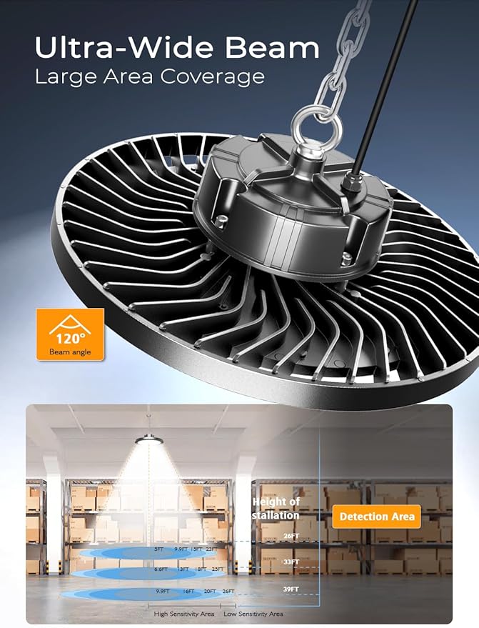 350W UFO LED High Bay Light,8 Pack Super Bright High Bay Led Shop Lights,52500 Lumens UFO High Bay Light,5000K Aluminum LED High Bay Lights for Shop Garage Warehouse Factory Workshop Barn Gym