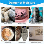 Moisture Absorbers, Premium Transparent Desiccant for Storage, Silica Gel Desiccant Packets (20G, 45)
