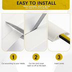 Floor Cord Cover 10FT Cord Covers for Wires on Floor Protect Wires & Prevent Trip Hazards, Easy to Cut for Home, Office, School, Concerts, Cavity W0.6in x H0.32in