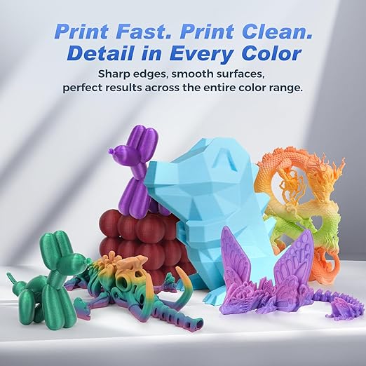 FLASHFORGE Rapid PLA Filament 1.75mm Summer Reverie, 500mm/s High Speed Printing, 3D Printer Filament 1kg Spool, Dimensional Accuracy +/- 0.02mm, Enjoy Exceptional Print Quality