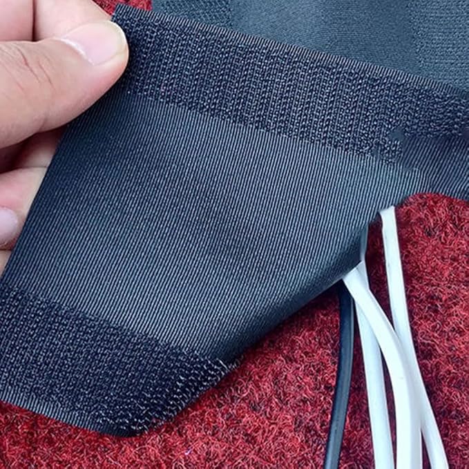 Floor Cable Cover Protector for Wires, 3 Meters Long Cord Management Solution, Polyester Cable Raceway for Office Carpet and Floor Use