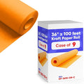 36" x 1200" (100 ft) Orange Kraft Paper (Case of 9 Rolls), 45 lbs Thickness, Kraft Paper for School, Art Colored Paper, Gift Wrapping Paper, Packing Paper for Moving