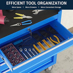 5-Drawer Metal Rolling Tool Chest with Wheels,Tool Storage Cabinet with Locking System，Toolbox with Wheels for Garage, Warehouse, Workshop, Repair Shop