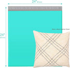 Metronic Poly Mailers 24×24 50 Pcs Large Shipping Bags for Clothes Plastic Mailers Strong Self Seal Adhesive Shipping Envelopes for Small Business Tear-resistant Mailer Bags Mailing Envelopes in Teal