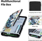 Clipboard with Storage Box & Pen Holder,Heavy Duty Clip Boards 8.5x11 for Nursing,High Capacity,School & Office Supplies,Cute Koala