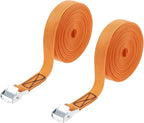 PATIKIL Lashing Straps 1" x 20 Ft, 2 Pcs Tie Down Strap Cam Buckle Adjustable Ratchet Straps 551 lbs for Cargo Trucks Motorcycle Luggage, Orange