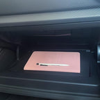 2Pack Leather Car Registration and Insurance Card Holder, Car Document Holder for Cards License with Magnetic Shut (Pink)