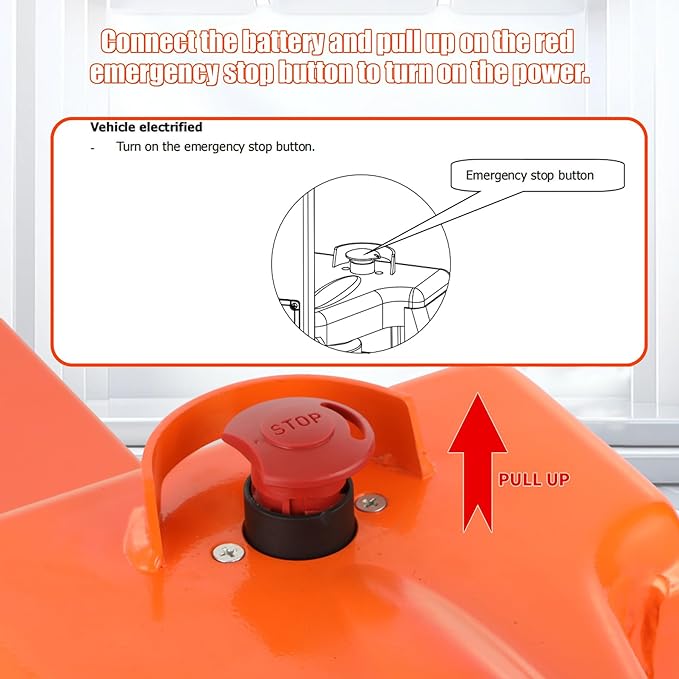Tory Carrier Classic Electric Power Lithium Battery Pallet Truck/Jack 3300lb Capacity 48" x27" Fork Length Used in Indoor Storage and Handling-Orange Style 2PC