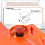 Tory Carrier Classic Electric Power Lithium Battery Pallet Truck/Jack 3300lb Capacity 48" x27" Fork Length Used in Indoor Storage and Handling-Orange Style 2PC