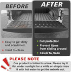 TripleAliners Tailgate Mat for 2019-2025 2026 Dodge Ram 1500 Power Tailgate-Release&Standard Tailgate Accessories Liner Protector TPE Custom Fit (Won't Fit Classic/Multifunction/Power Tailgate)