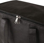 Ezek Reusable Insulated Grocery Bags in Black, Stand Upright, Double The Sturdy Zipper, Eco-Friendly Heavy Duty Non-Woven Reinforced Bottom & Handles.