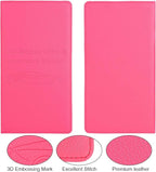 Cacturism Car Registration and Insurance Holder, Car Accessories Vehicle Glove Box Car Organizer Women Car Accessories with Magnetic Shut for Cards, Essential Document, Driver License, Hot Pink